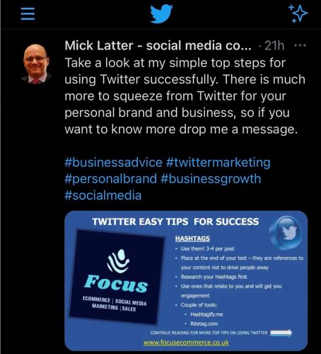 Twitter Content | Focus Ecommerce and Marketing